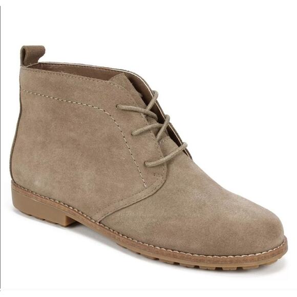 Cute Boho White Mountain Ankle Boots Auburn Taupe Brown Leather Size 6.5 M New! - Picture 1 of 12